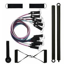 Set of Resistance Bands with Accessories and Exercise Guide Fitpaddy