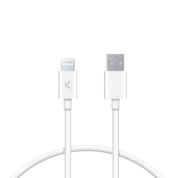 USB Kabelis KSIX Balts 1 m
