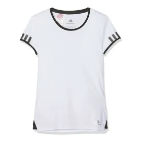 Krekls ar Īsām Piedurknēm Bērniem Adidas CLUB TEE DU2464 Balts Poliesters