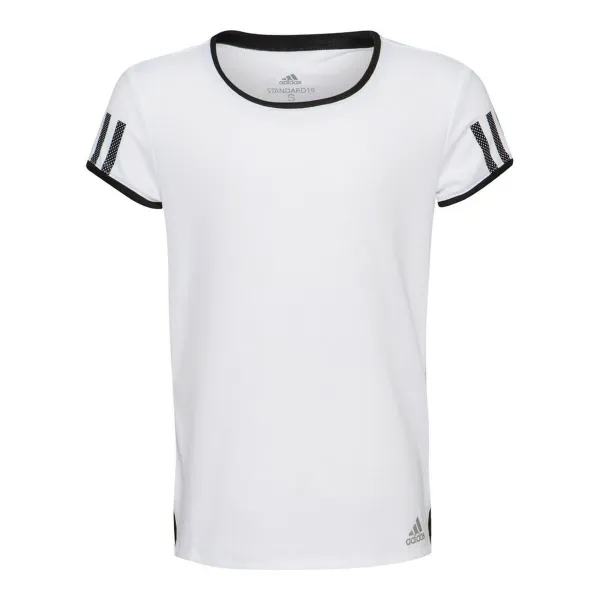 Krekls ar Īsām Piedurknēm Bērniem Adidas CLUB TEE DU2464 Balts Poliesters