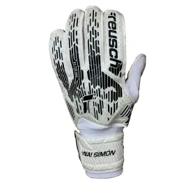 Maalivahdin hanskat Reusch ATTRAK SOLID JUNIOR 5462017 Valkoinen