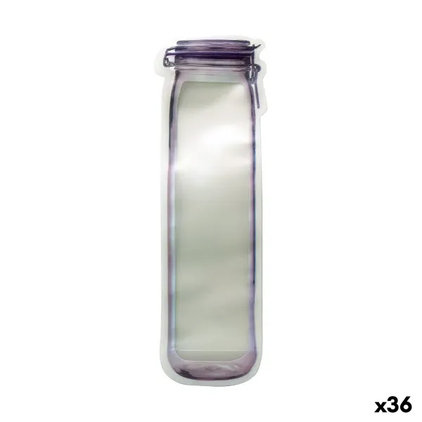 Daugkartinio naudojimo maisto maišelių rinkinys 4 Dalys 10,5 x 32 x 6 cm (36 Vienetai)
