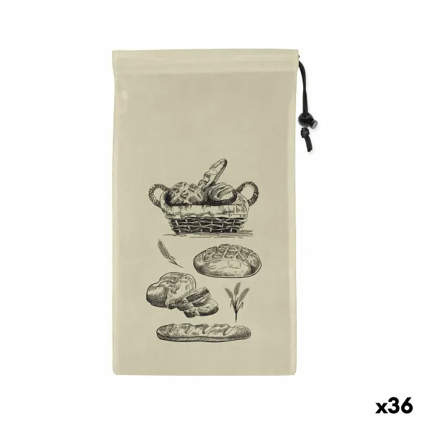 Daugkartinio naudojimo maisto maišelių rinkinys Quttin Duona TNT (Non Woven) 2 Dalys 25 x 45 cm (36 Vienetai)
