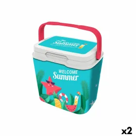 Переносной Холодильник Aquapro Welcome Summer Разноцветный 25 L 38 x 29 x 39 cm (2 штук)