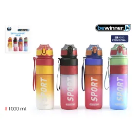 Water bottle Bewinner Multicolour 1 L 7,8 x 28 cm (12 Units)