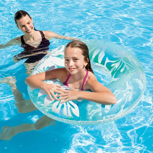 Inflatable Floating Doughnut Intex 59251 Ø 91 cm Multicolour