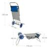 Multi-purpose beach cart Colorbaby Aluminium