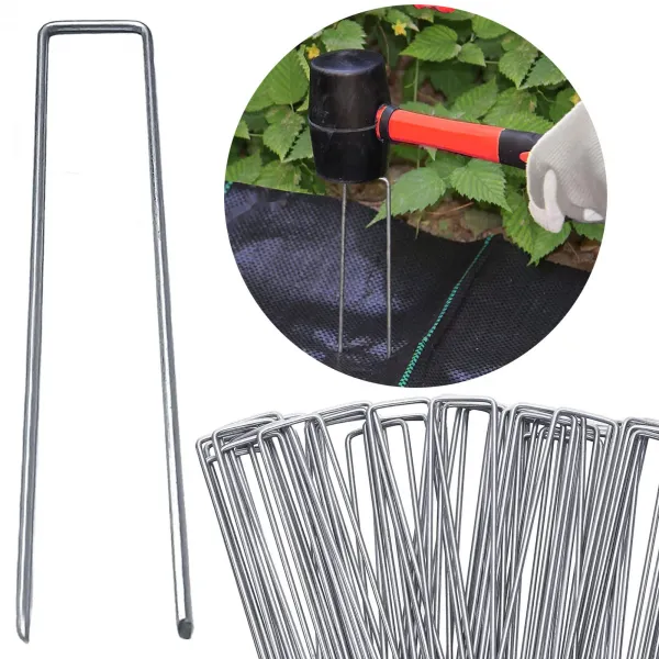Pins-anchors for fastening agricultural film and mesh Springos GA0038 15x3 cm