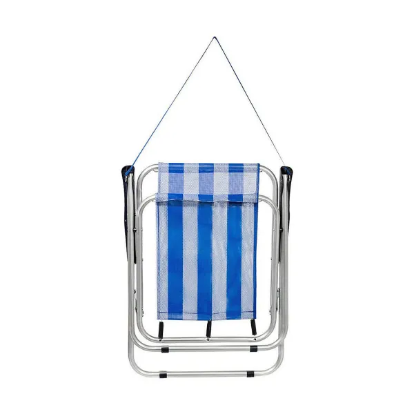 Beach Chair Aktive White Navy Blue 44 x 45 x 76 cm Sailor