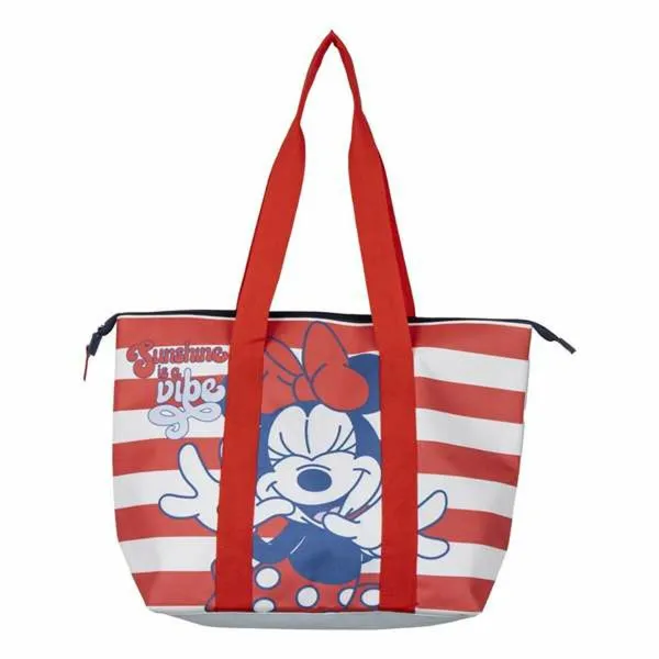 Rantalaukku Minnie Mouse Valkoinen Punainen 47 x 33 x 15 cm