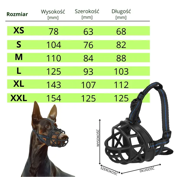 Намордник для собаки Springos PA0271