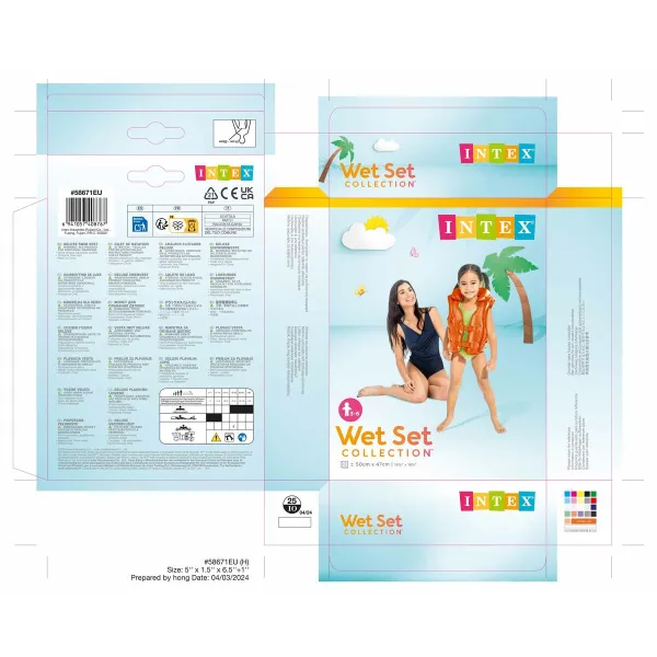 Inflatable Swim Vest Intex 50 x 47 cm