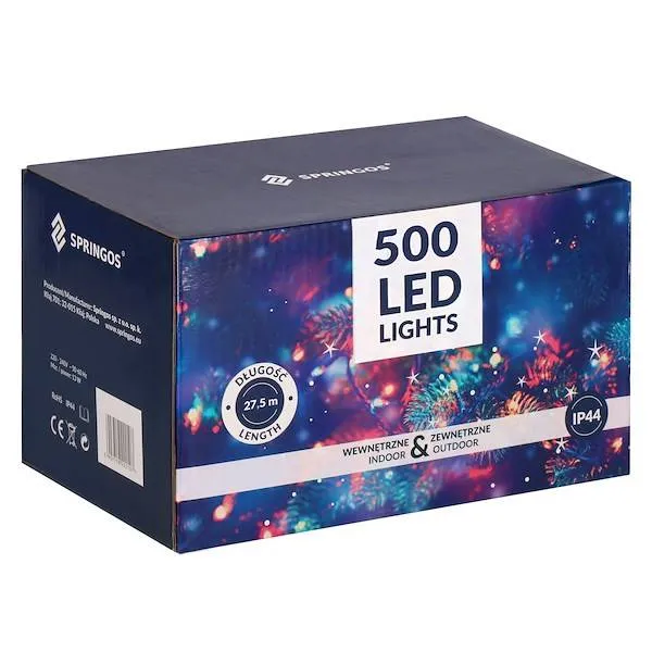 Kalėdinės lemputės Springos CL0521 500 LED 25m