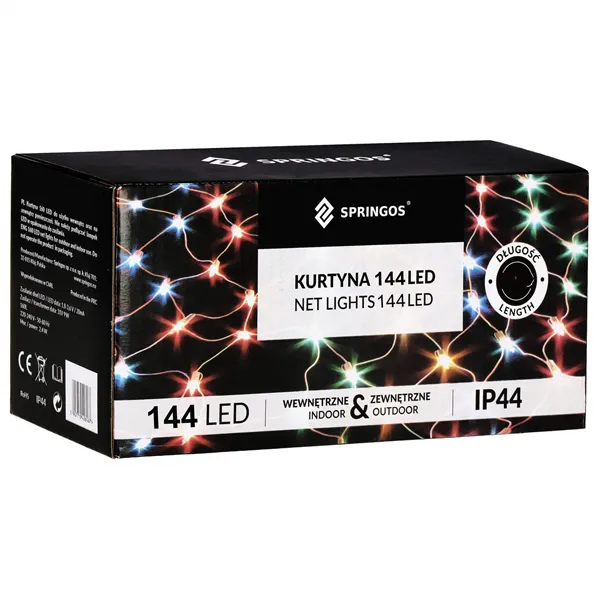 Jouluvalot Springos CL4111 144 Led 2 x 2 m