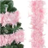 Feather chain, boa scarf Springos CA0892 300 cm pink