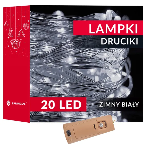 Led akkuvalot Springos CL0027 1,9 m