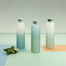 Vandens butelis Quid Quidate Mėlyna stiklas 600 ml (12 vnt.)