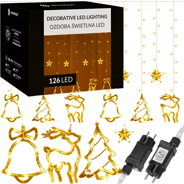 Jouluverho Springos CL4124 3 m