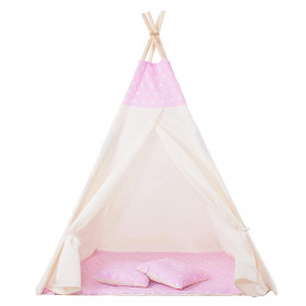 Tipi telts Springos TIP12, rozā