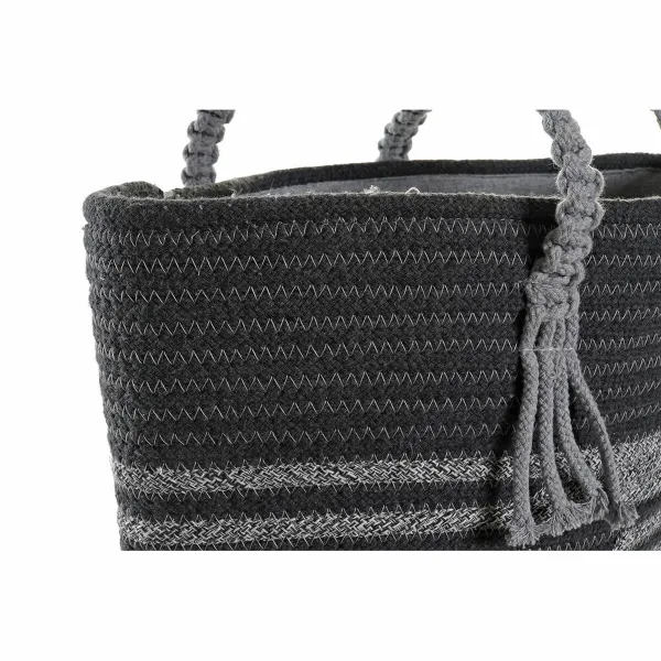 Laukku DKD Home Decor 48 x 16 x 36 cm Harmaa