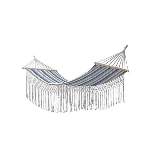 Hamakas DKD Home Decor Dryžiai Mėlyna Balta (200 x 100 x 5 cm)