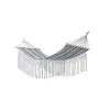 Hamakas DKD Home Decor Dryžiai Mėlyna Balta (200 x 100 x 5 cm)
