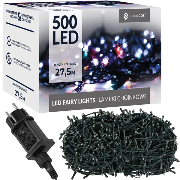 Kalėdinės lemputės Springos CL4088 500 LED 27,5 m