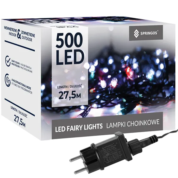 Kalėdinės lemputės Springos CL4088 500 LED 27,5 m