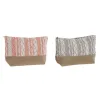 Travel Vanity Case Home ESPRIT Grey Coral 25 x 7 x 15 cm (2 Units)