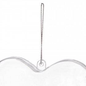 Acrylic bauble Springos CA2007 7cm heart