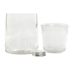 Vesipullo Home ESPRIT Läpinäkyvä Kristalli 240 ml 1 L