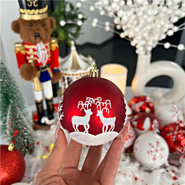 Набор рождественских украшений для ёлки Springos CA0090, 10 см, 6 шт.