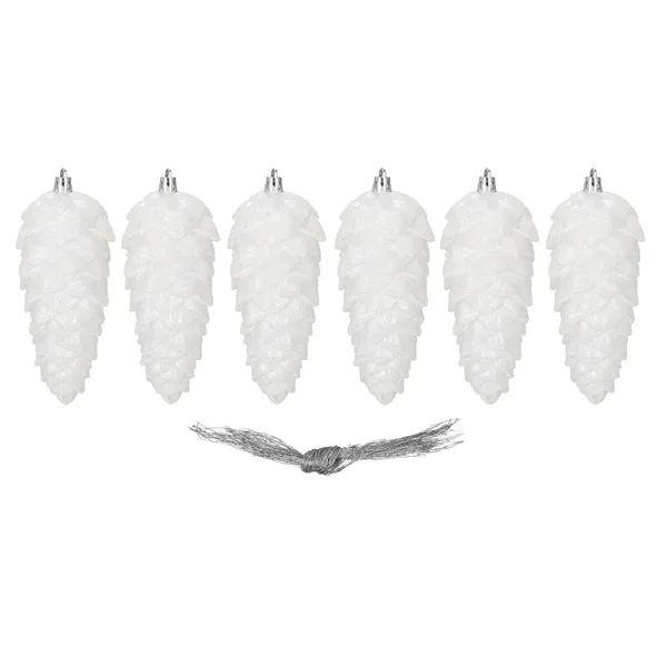 Eglutės pakabukai kūgiai Springos CA1170 6 vnt 14 cm