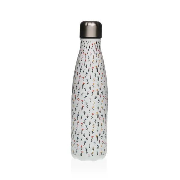 Water bottle Versa Blume Steel 7 x 27 x 7 cm