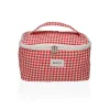 Travel Vanity Case Versa Vichy Red Polyester Textile 12 x 12 x 20 cm