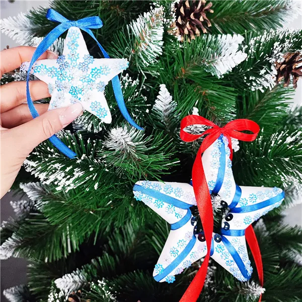 Ziemassvētku rotājums zvaigzne Springos CA0235 12cm