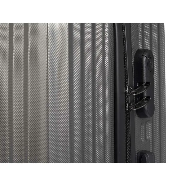 Cabin suitcase Dark grey 55 x 35 x 20 cm Stripes