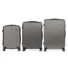 Set of suitcases Dark grey Stripes 3 Pieces