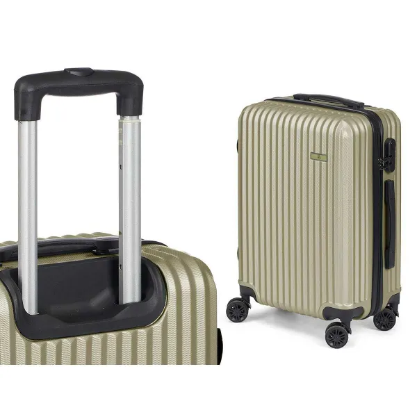 Set of suitcases Green Stripes 3 Pieces