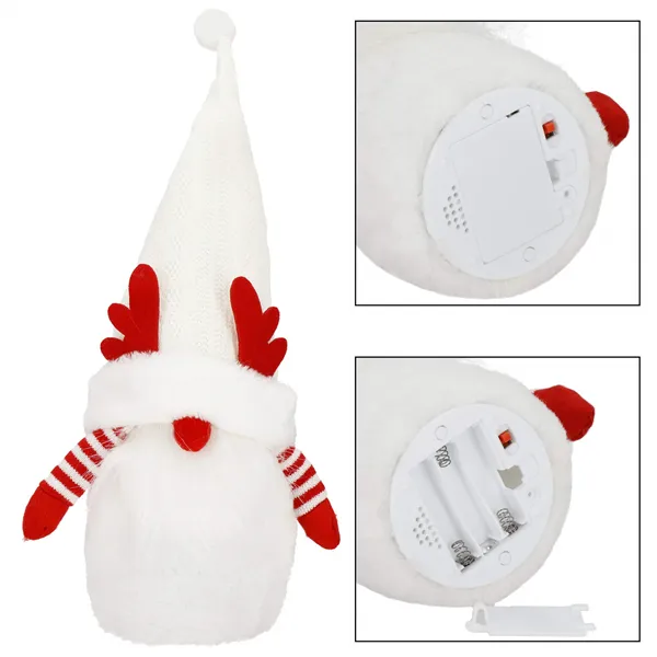 Joulutonttu Led-taustavalolla Springos CA1243 37 cm