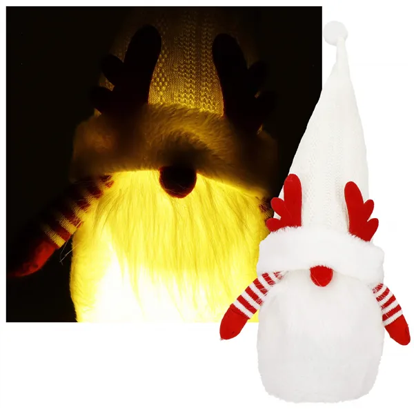 Joulutonttu Led-taustavalolla Springos CA1243 37 cm