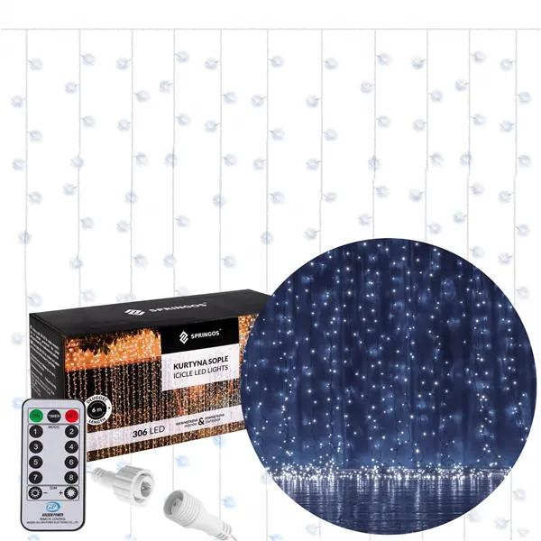 Jouluverho Springos CL4000 306 LED 3m