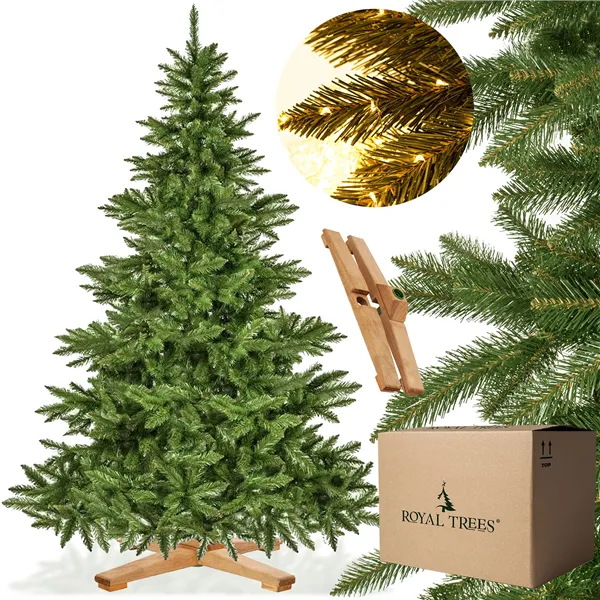 CT0195 Keinotekoinen joulukuusi 220 cm Premium Royal Trees, luonnonkuusta, kuin elossa