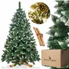 Mākslīgā Ziemassvētku eglīte premium Royal Trees Springos CT0190 180 cm sniegota dimanta priede ar čiekuriem