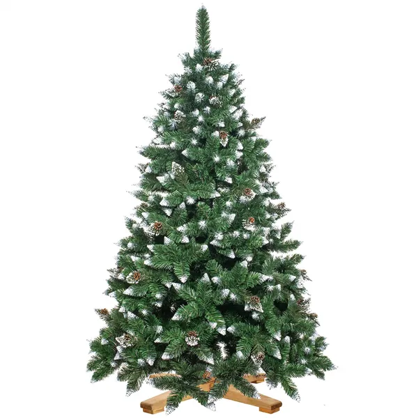 Mākslīgā Ziemassvētku eglīte premium Royal Trees Springos CT0190 180 cm sniegota dimanta priede ar čiekuriem