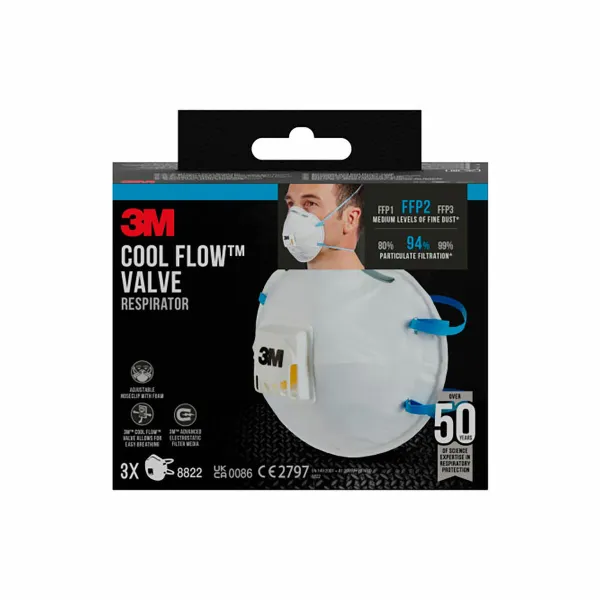 Protective Respirator Mask 3M FFP2 3 Pieces (3 Units)