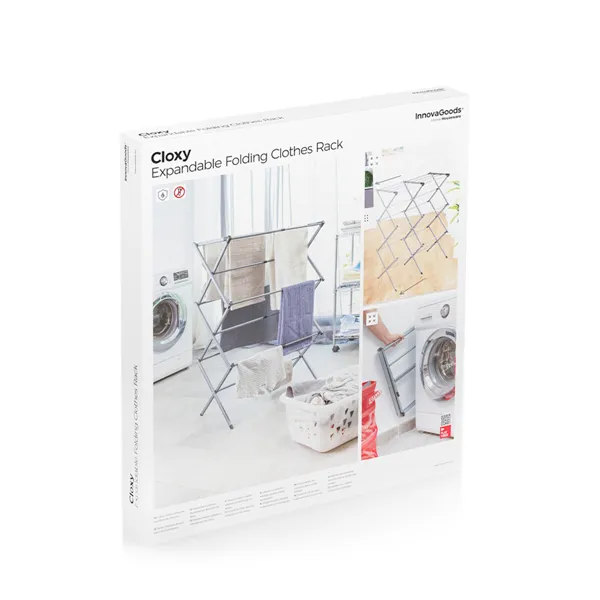 Складная и раздвижная металлическая веревка для белья с 3 высотами Cloxy InnovaGoods 11 Струн