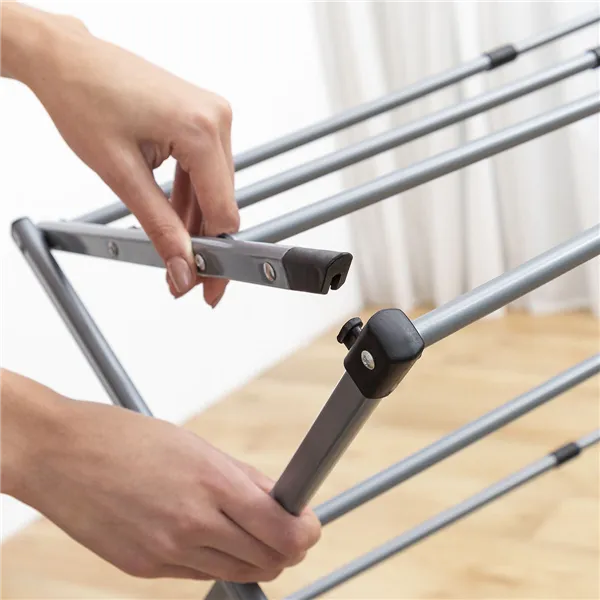 Taitettava ja jatkettava metallinen vaatekuivain 3 tasolla Cloxy InnovaGoods 11 Tankoa