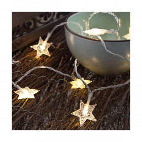 LED lempučių vainikas, dekoratyvinis apšvietimas, baltas