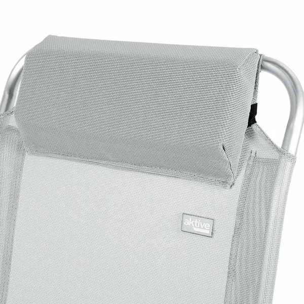 Folding Chair Aktive Reclining Grey 44 x 55 x 101 cm